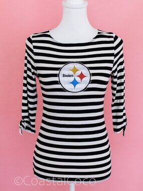 Pittsburgh Steelers Women's M Shirt Meesh & Mia Soft Stretchy Official NFL